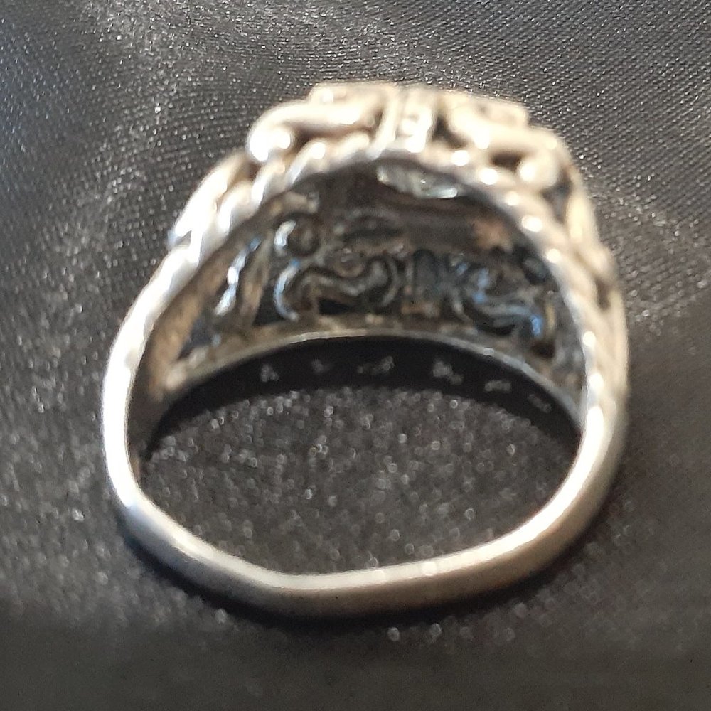Sterling Ring with Rhinestone - Picture 5 of 10